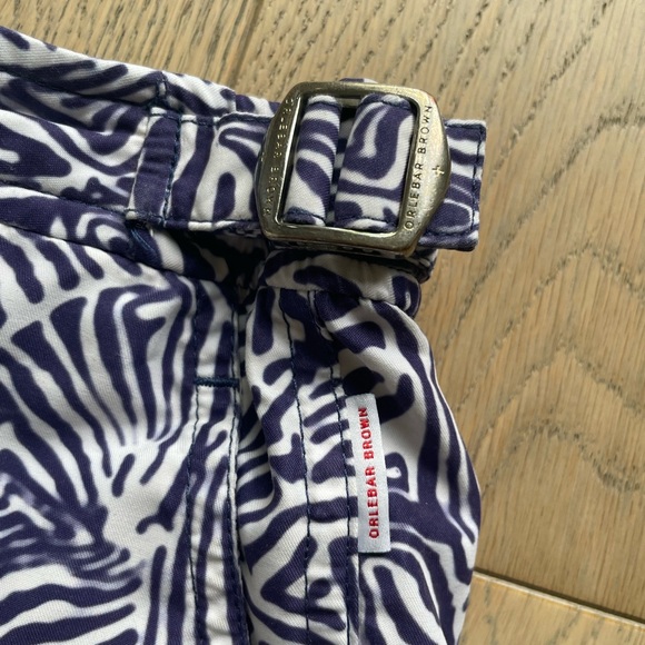 Orlebar Brown Boys Swim trunks White & Blue patterned Size 6 YRS EUC - Picture 4 of 5